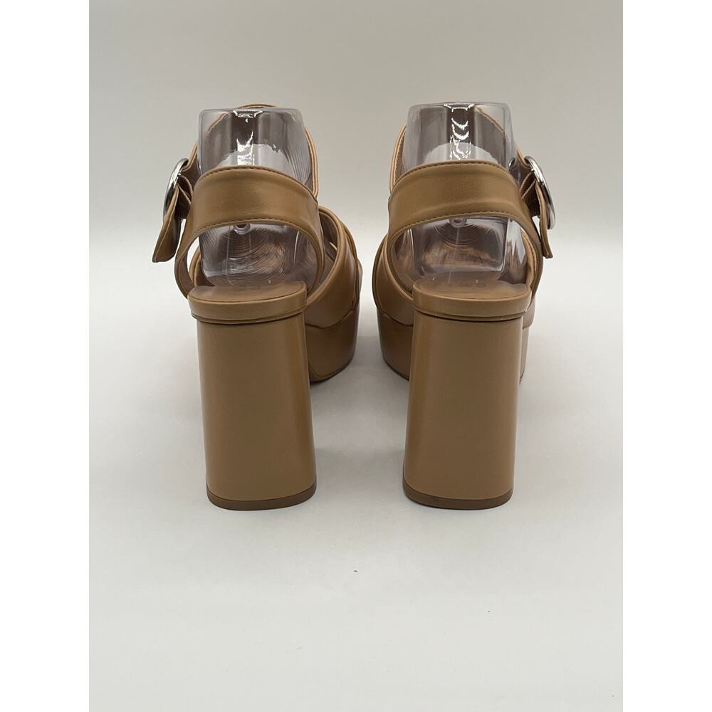 JOURNEE COLLECTION WOMEN'S AKEELY PLATFORM SANDALS TAN RETRO BOHO 9.5M - Picture 7 of 12